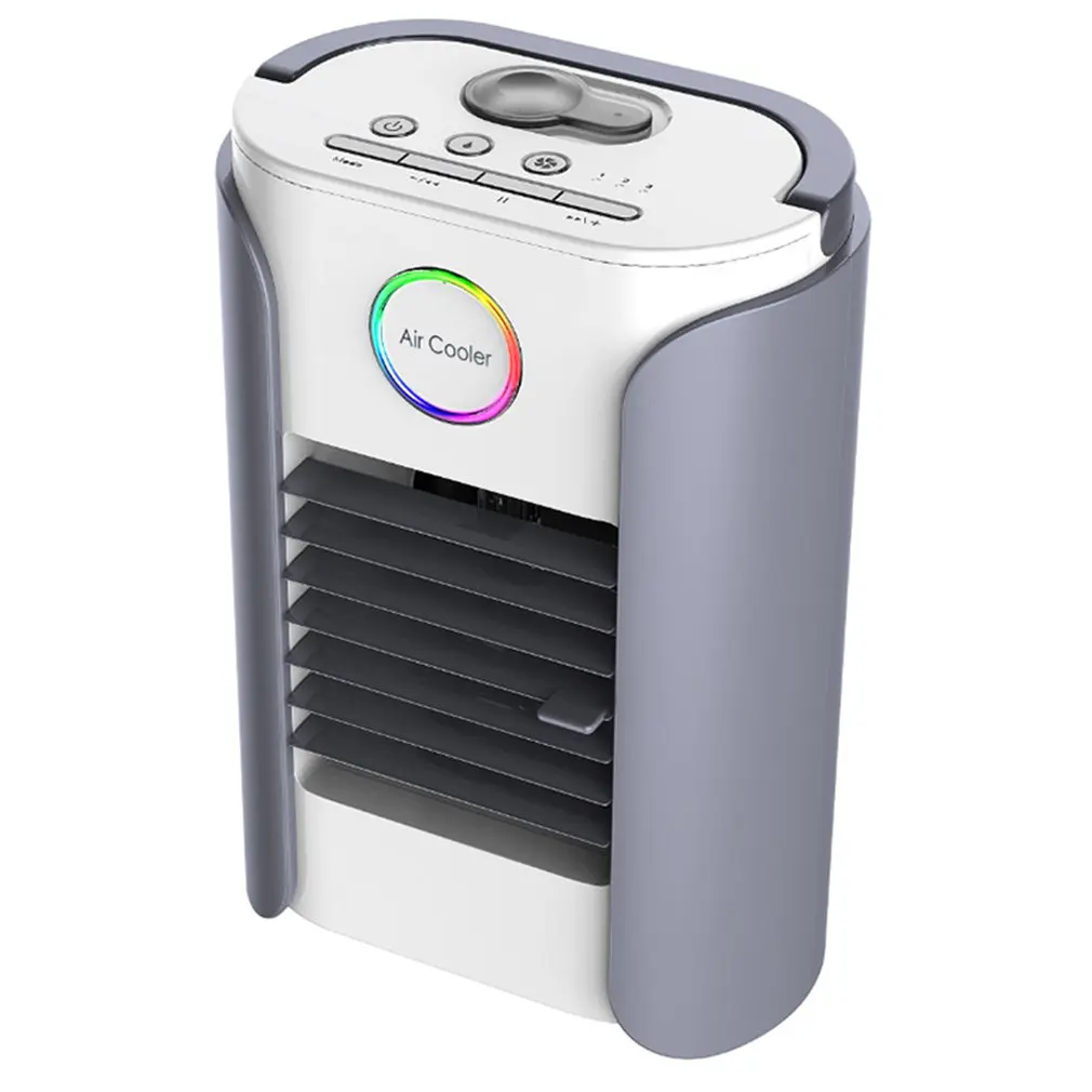 

Mini Plastic Fan Humidifying Spray Air Cooler Portable Air Conditioner Household Portable Small Cooling Fan