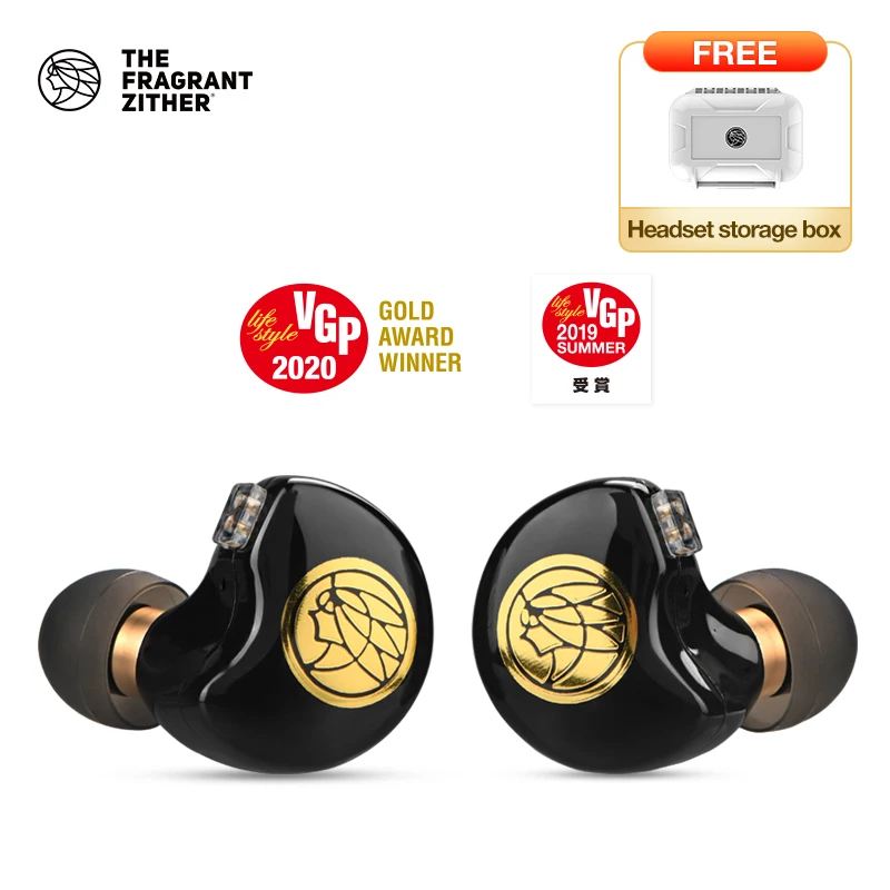 TFZ In Ear Earphones NO.3 BlackGold HIFI Bass Earbuds VGP Award-Winning Unit 3DD+Diamond Diaphragm Monitor Headphone