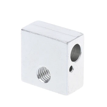 

Aluminium Heating Block 20*20*10mm M6 M3 Thread For Makerbot MK7/MK8 3D Printer