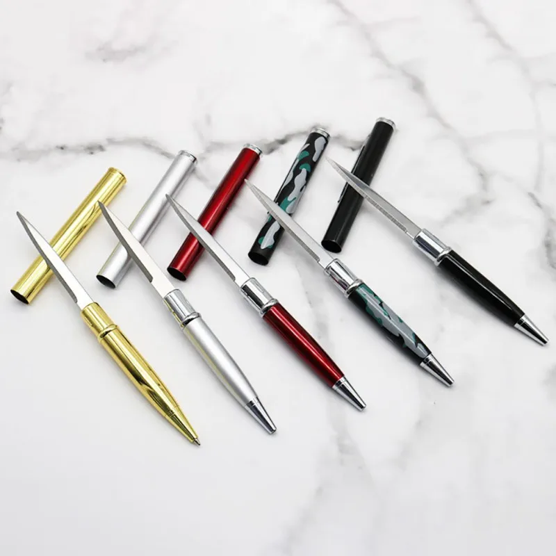 

1PCS Multi-functional Pen Tactical Tungsten Steel Rotating Unisex Tool Pen Window Glass Metal Ballpoint Multifunctional