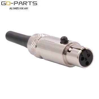 

Viborg VH301G XLR Connector Gold Plated Pure Copper HiFi Cable Mini Female XLR Connector for Audio Earphone Cables 4PCS