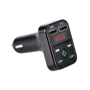 

Car Kit Handsfree Bluetooth Wireless FM Transmitter USB Handsfree LCD Charger Accessories Car 2.1A FM Auto Player Modulator Q9P0