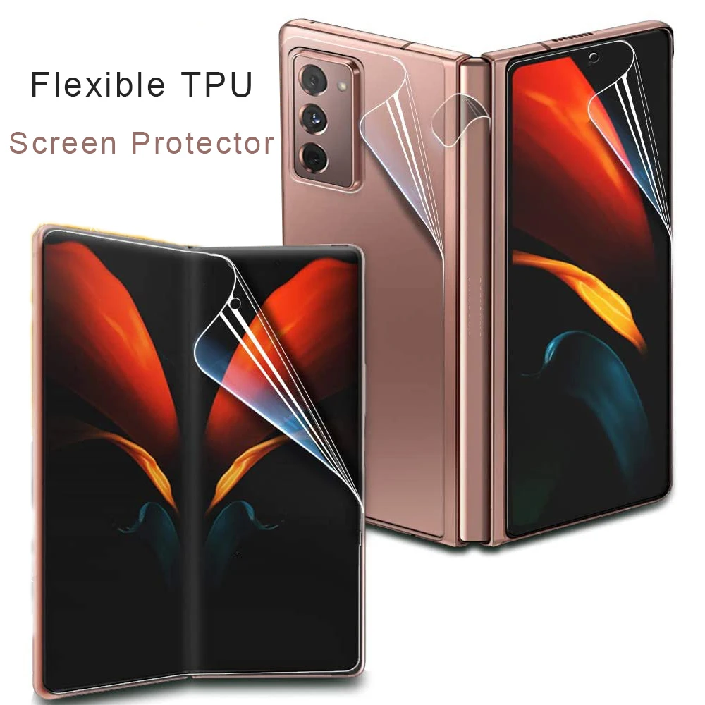 4 in 1 Soft HD Clear Hydrogel Film Front Back For Samsung Galaxy Z Fold 5 4 3 2 W24 W23 W22 W21 Matte Frosted Screen Protector