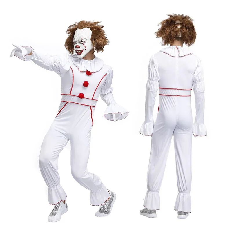 Хэллоуин ужас Стивен Кинг это клоун Pennywise косплей костюм для мужчин взрослых