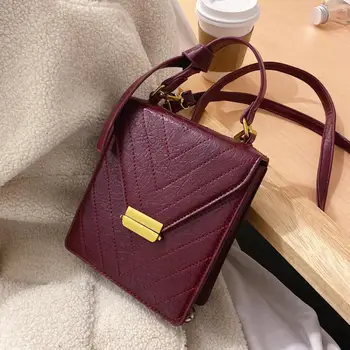 

Vintage Fashion Female Tote bag 2019 New High quality PU Leather Women's Designer Handbag Lock Travel Shoulder Messenger Bag