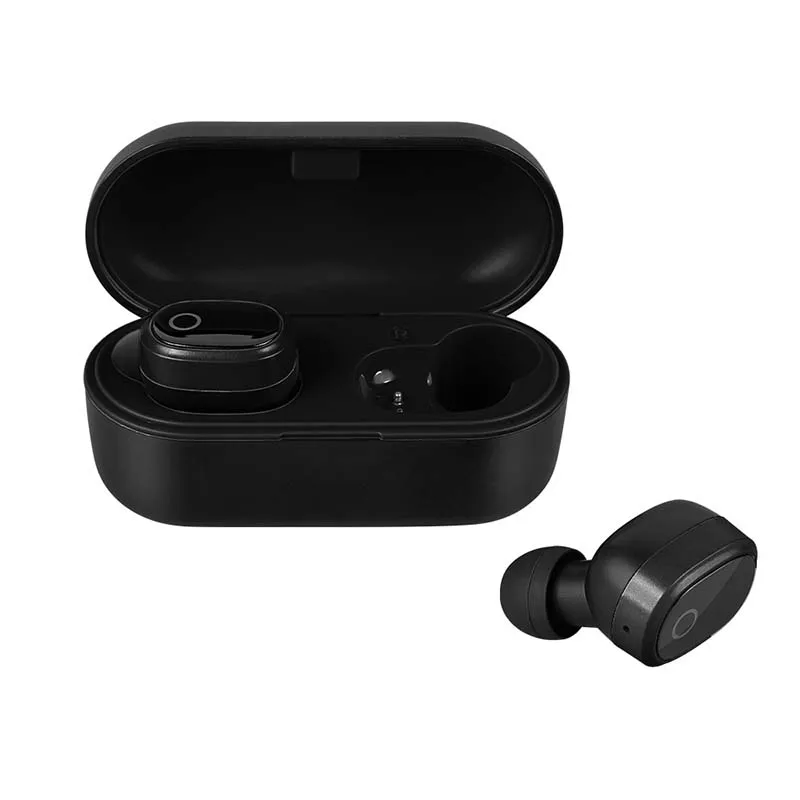 Black Наушники Bluetooth наушники 5,0 TWS гарнитуры Беспроводные Hi-Fi стерео наушники для мобильного телефона водонепроницаемые спортивные наушники с микрофоном - Цвет: Black