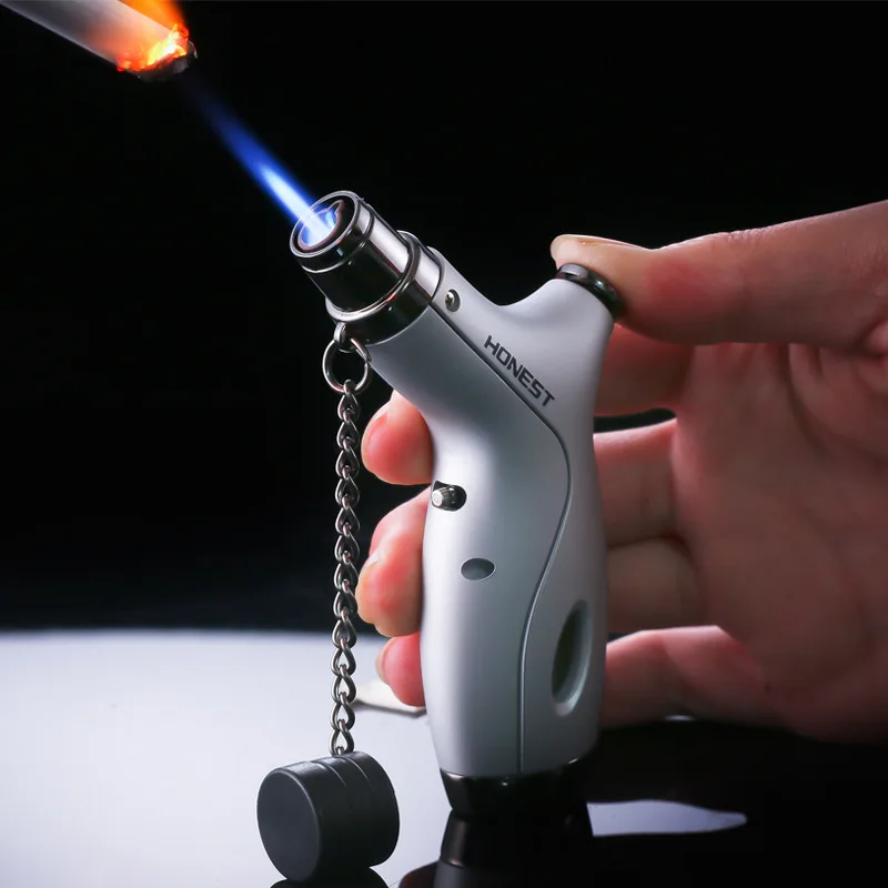 

Welding Torch Lighter Butane Jet Gas Lighter Turbo Spray Gun 1300 C Windproof Cigar Pipe Lighter Gift Outdoor BBQ NO GAS