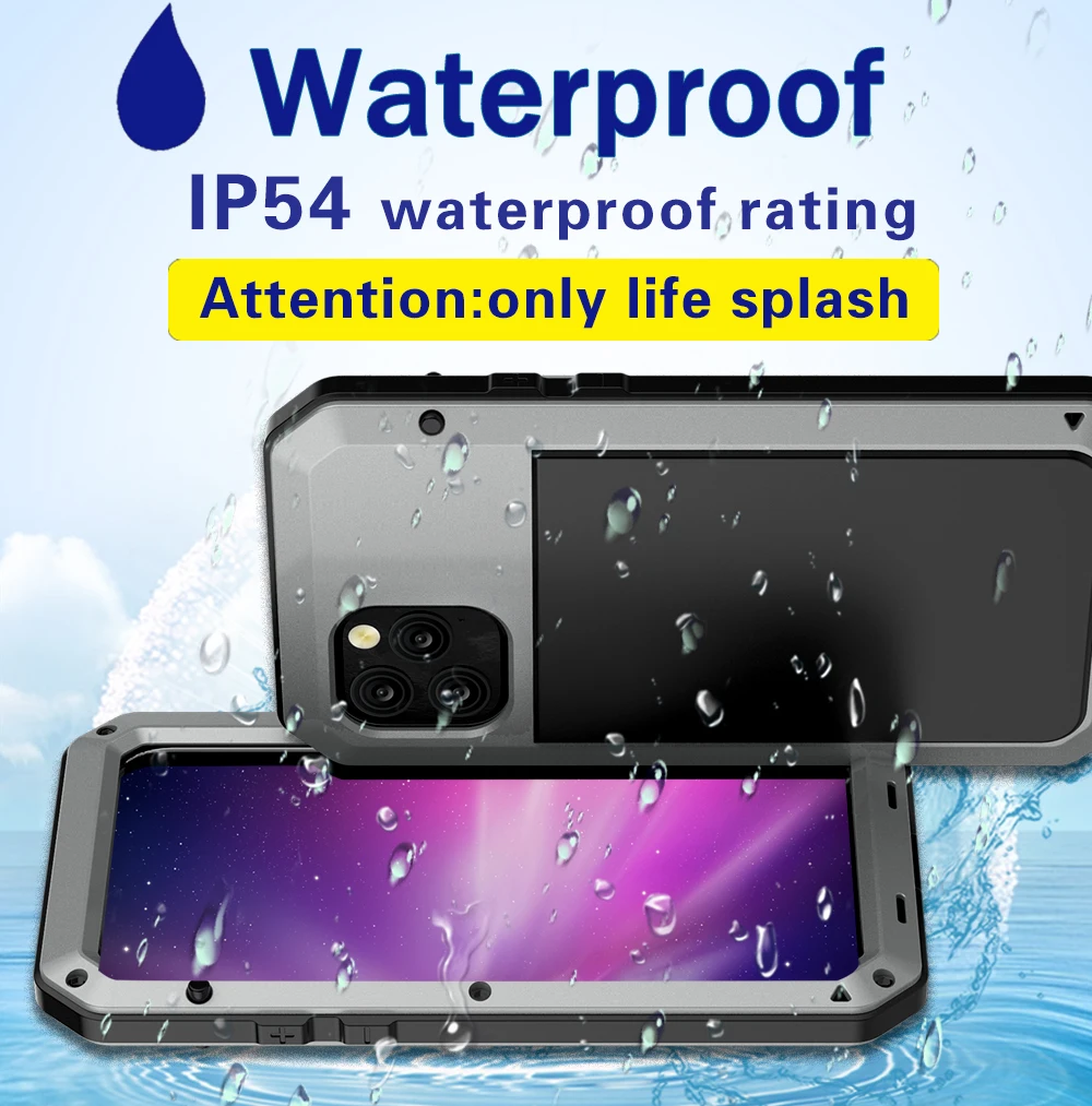 Heavy Duty Protection Doom armor Metal Aluminum phone Case For iPhone SE 2 11 Pro Max XR XS XS Max 6S 8 7 Plus Shockproof Cover (16)