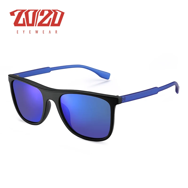 C03Blue 20/20 фирменные поляризованные солнцезащитные очки специального дизайна, мужские солнцезащитные очки для вождения, винтажные Ретро очки, мужские очки, Gafas De Sol PL452 - Цвет линз: C03Blue