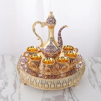 

New Medium Duckbill Wine Dispenser Home Drinker Wine Set Gold and Silver Ware Decanter Shot Glasses Set Bar Set