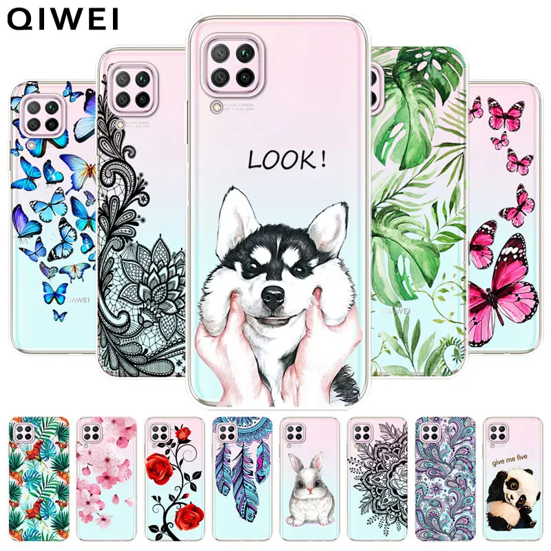 

For Huawei P40 Lite Case slim cute transparent Clear Soft TPU silicon back Cover for Huawei P40Lite p 40 pro 2020 Phone Cases