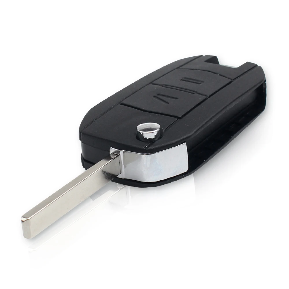 KEYYOU 10 шт. модифицированный 2 кнопки модифицированный флип-пульт дистанционного ключа автомобиля чехол Uncut смарт-ключ крышка для OPEL Vauxhall Corsa C Meriva