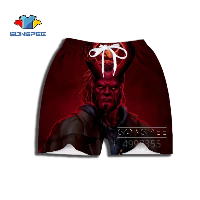 5 SONSPEE/забавная футболка «Hellboy» в стиле «Harajuku», толстовки, худи на застежке, 3D принт, для мальчиков и девочек, подростков, в стиле хип-хоп, детская одежда, X299 - Цвет: 5