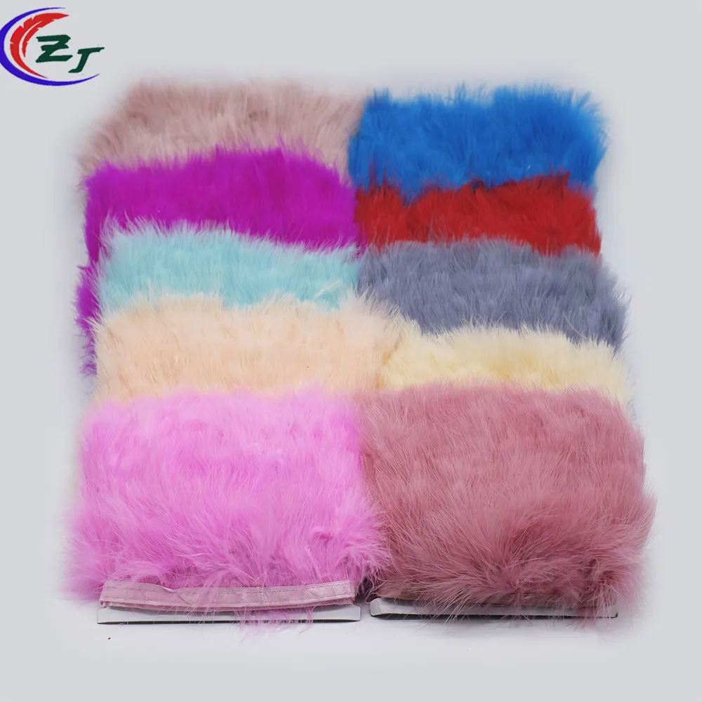 Wholeasale 18 Colors 5-10meters 6-8 CM Fancy Soft Fluffy Dyed Turkey Marabou Feather Ribbon Lace Trim Party Garment Decoration | Дом и сад