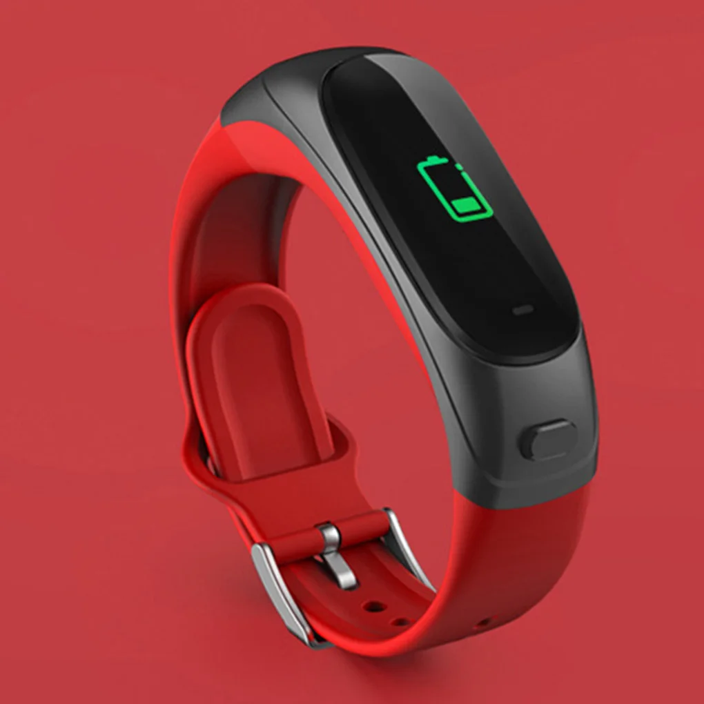 Bluetooth гарнитура браслет 2 в 1 умный Браслет 0,9" экран кровяное давление фитнес-трекер для измерения сердечного ритма наушники