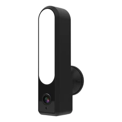Câmera de vigilância ao ar livre à prova dwifi água wifi rede monitor 1080p hd visão noturna jardim luz da câmera para tuya (plug ue)