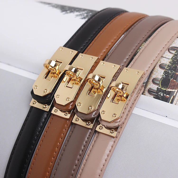 2022 Luxury Cow Leather Women Waist Belt Slim Corset Strap Dress Shirt Belt Autumn Spring Genuine LFemale Eather Belt Caestus thick black belt