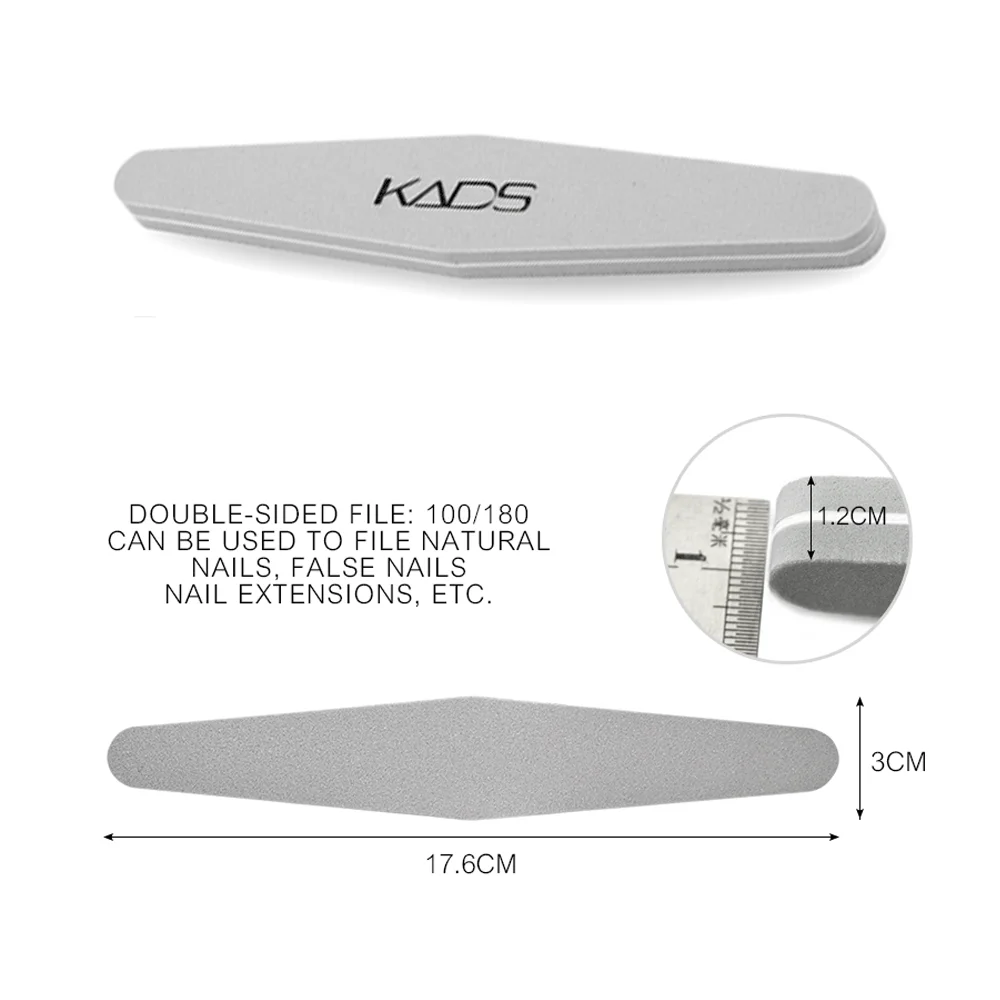 KADS Пилочки Высокое Качество Гель 1 шт. Распиловки 240/240 Буфера Польский Nail Art