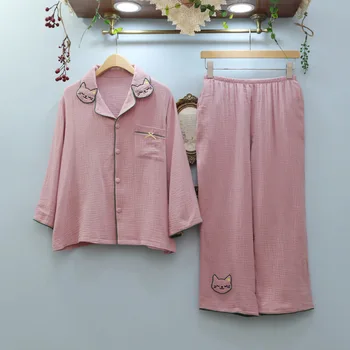 

Manufacturers Direct Selling Autumn Pajamas Women's Convention Casual Lace Thin Pure Cotton Princess Korean-style Long Sleeve Ho