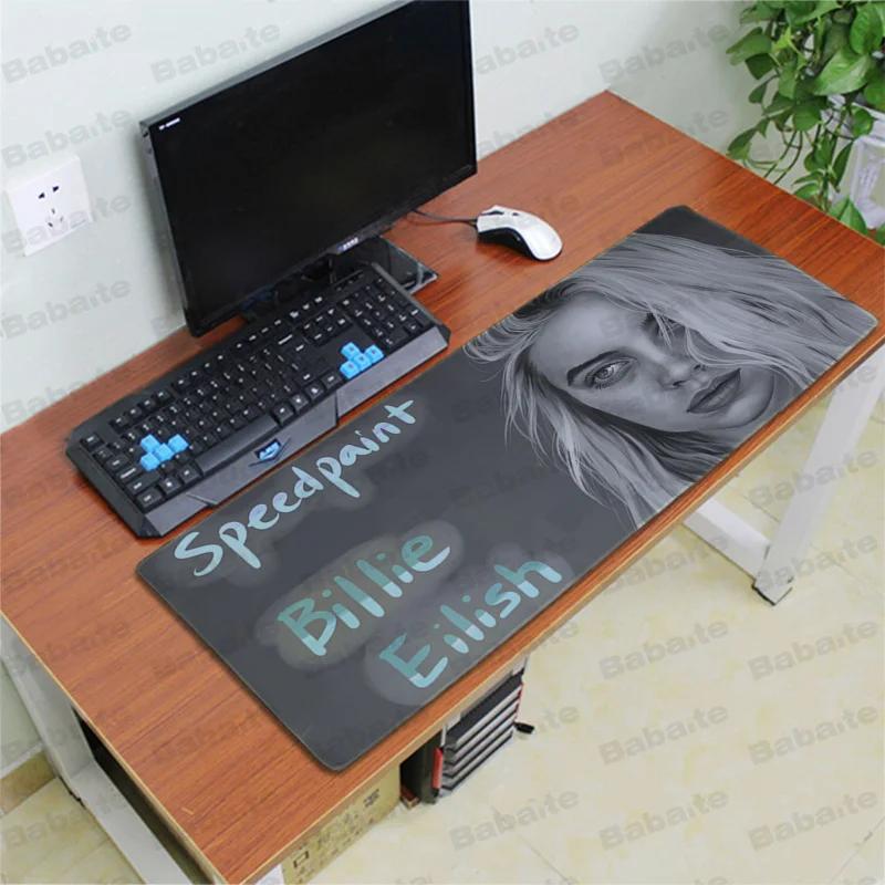 Lock Edge 30x80cm Babaite My Favorite Billie Eilish клавиатуры резиновый коврик игровой коврик для мыши Настольный коврик большой коврик для мыши клавиатуры коврик - Цвет: Lock Edge 30x80cm