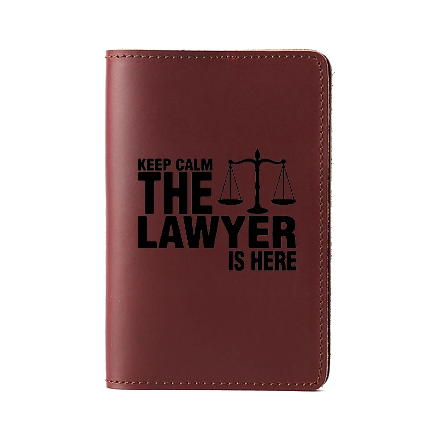 Keep Calm The Lawyer Is Here Обложка для паспорта держатели кредитных карт Дорожный Чехол кожаный бумажник кошельки для паспорта - Цвет: Red passport cover