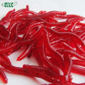 

Wildhero 2500pcs Bionics False Earthworm Fish spinner soft Bait carp Fishing Gear Articles isca artificial lure Pesca peche