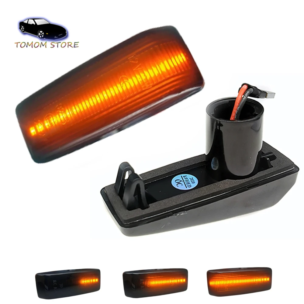 

1Pair LED Water Flowing Turn Signal Dynamic Indicato Light For Mercedes Benz C-Class W201 W202 W124 W140 R129 Auto Accessories