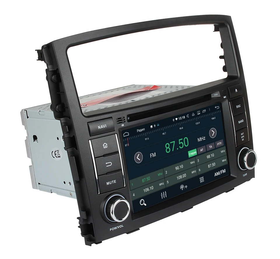 Штатная магнитола для Mitsubishi Pajero IV, MARUBOX KD7054,Штатное головное устройство для Mitsubishi Pajero IV 2006+, Android 9.0,Восьмиядерный процессор,встроенный DSP,IPS экран,Оперативная 4GB, Встроенная 64GB