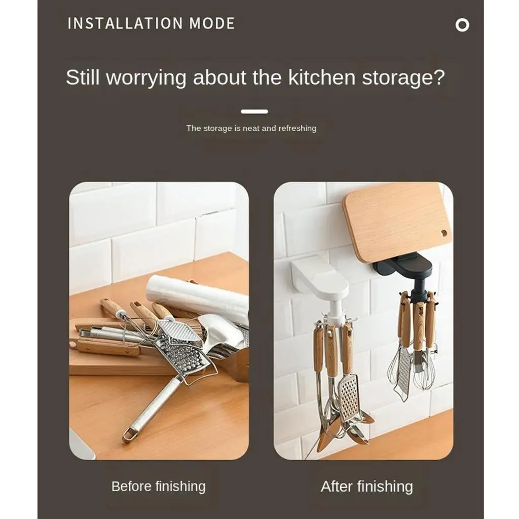 Space Saving Kitchen Carousel Rotating Utensil Holder for Pots Spoons Scoops