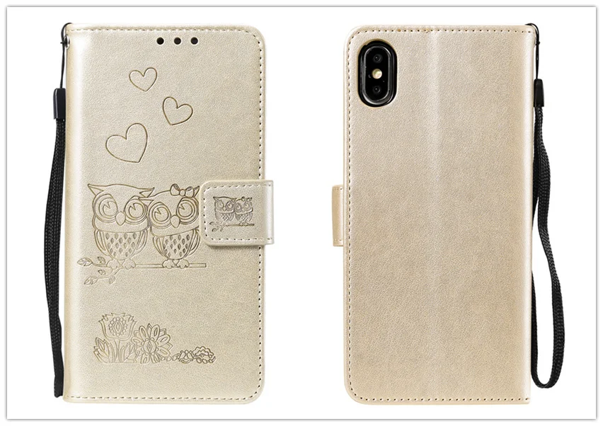 Owl Love Couple Leather Book Case For iPhone 12 11 Pro X XS XR Max 8 7 6 6S Plus SE 2020 mini Phone Flip Wallet Soft Cover Coque iphone 7 cover