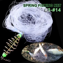 Spring Shoal Fishing Net with Night Luminous Bead Ball Bearing Ring Fishing Connector Fishing Tackle Shoal Fishing Tackle