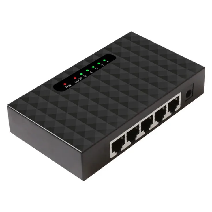 DIEWU 5 коммутатор Быстрый сетевой коммутатор LAN концентратор с петлей предупреждение 10/100/1000Mpbs