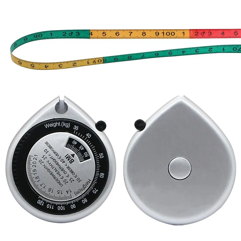 BMI Soft Body Measuring Tape 150cm Retractable PVC Ruler Meter Fitness Tools Measure Waist Lose Weight Gift For Women Men