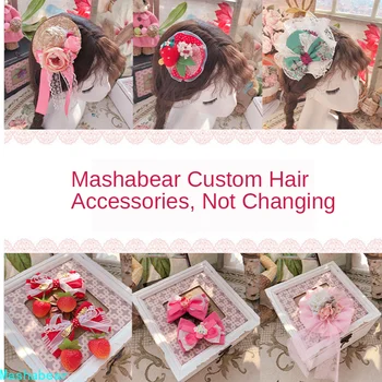 

Custom-made Mashabear girl lolita spanish-style handmade hair accessories