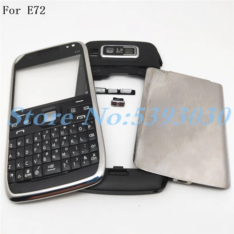 Для Nokia E72 Корпус Передняя Лицевая панель рамка чехол + задняя крышка/крышка