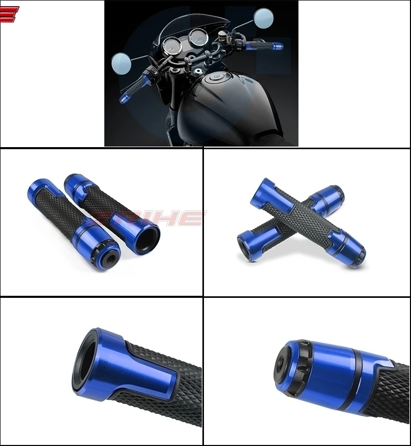 Мотоцикл Универсальный accessories7/" 22 мм мотоцикл рукоятка шапки/руль GripsFor YAMAHA YZ250/F WR450F XV1700 YZF-R1