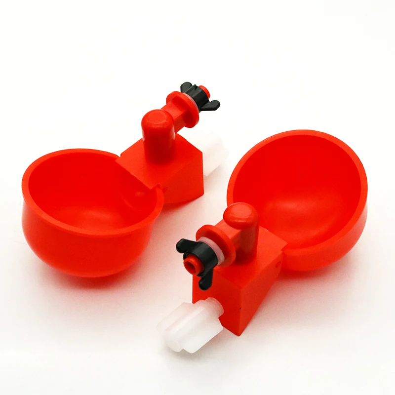 5pcs Automatic Chicken Water Cup Plastic Drinking Bowl Waterer Kit For
