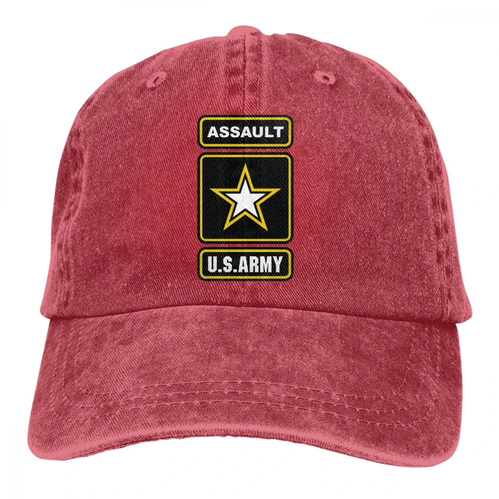 Американский армейский штурмовой Casquette черный унисекс Мужские Женские джинсовые бейсболка с ремешком кепки Регулируемый Гольф папа шляпа