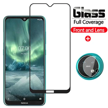 

2-in-1 Screen Protector Glass On for NOKIA 2.2 3.2 6.2 7.2 Camera Back Lens for nokia2.2 nokia3.2 Protective Tempered Glass Film