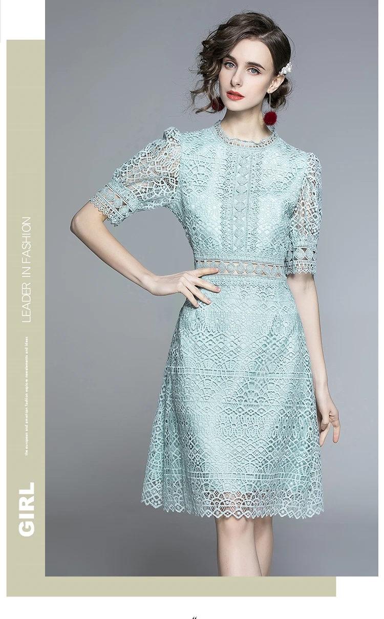 Water Soluble Lace Dress Women 