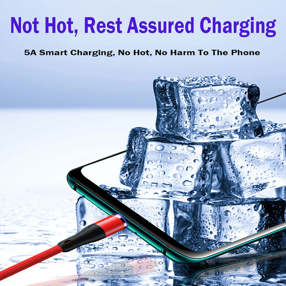 5A супер быстрая зарядка Магнитный кабель для iPhone 11 Xiaomi huawei samsung Micro Usb type C