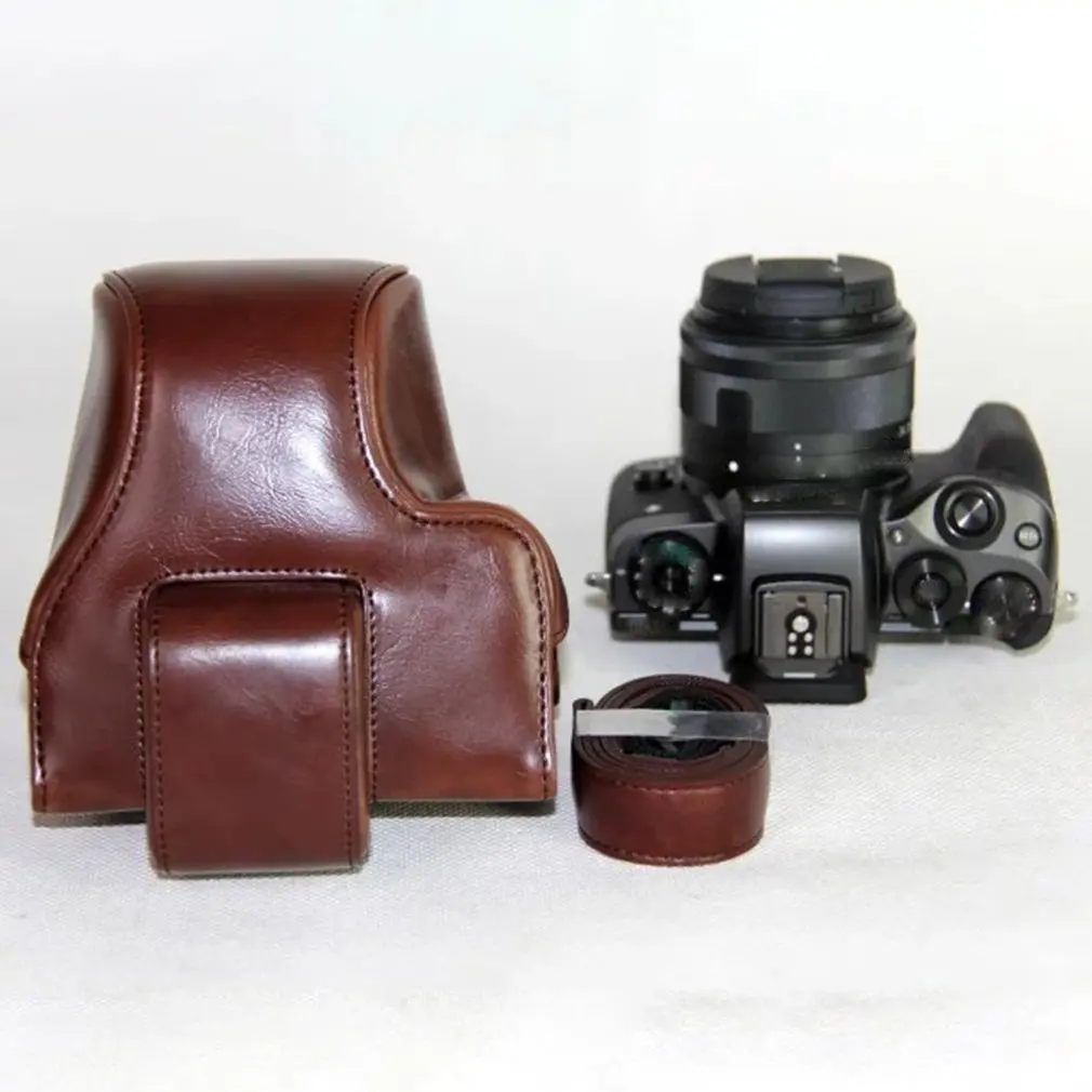 Чехол из искусственной кожи для камеры, чехол для Canon Eos M5 M50, прочная защита, портативные аксессуары для камеры