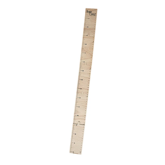 TABELLA DI CRESCITA righello da parete tabella di crescita altezza legno e tela bambino EUR 20