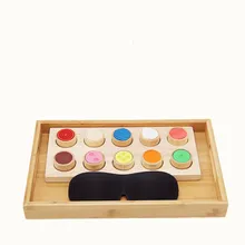 Деревянные сортировочные игрушки для детей Монтессори сенсорные материалы тактильное тренировочное оборудование Дошкольное раннее образование детские игрушки