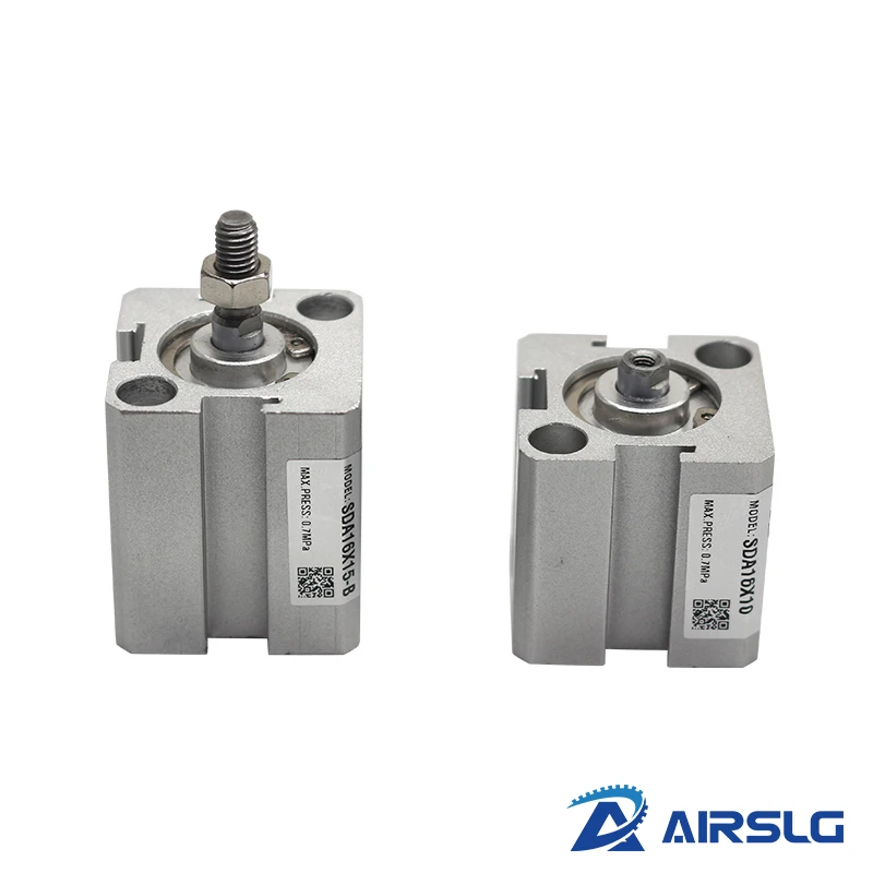 airtac tipo ar cilindro pneumático duplo efeito cilindro compacto