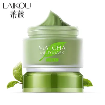

LAIKOU Natural Longjing Tea Mask Powder Shrink Pores Oil Control Moisturizing Anti-Aging Skin Blackhead Remover Mud face mask