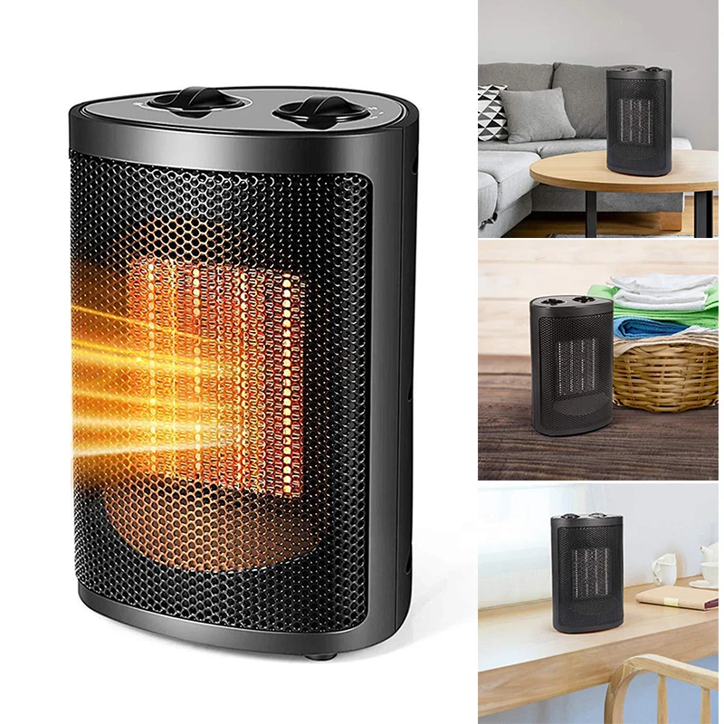 1500W/750W Portable Electric Room Heater with 3 Adjustable Modes and Overheat Protection for Indoor Desk NIN668 | Бытовая техника