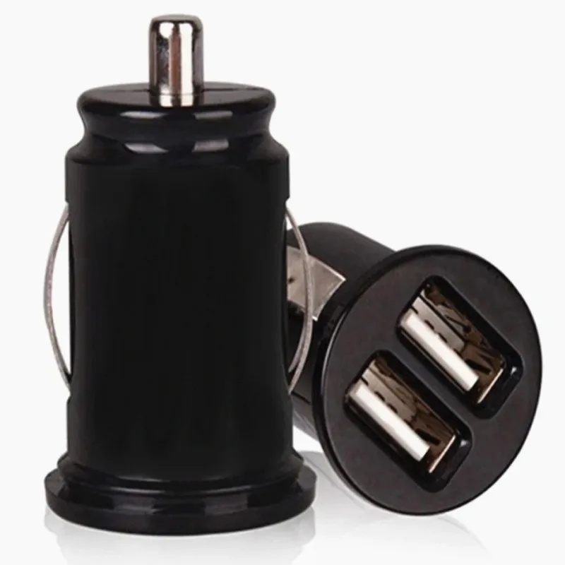 2 1A 5V ift USB Araba arj 2 Port Sigara akmak Adapt r arj Cihaz 