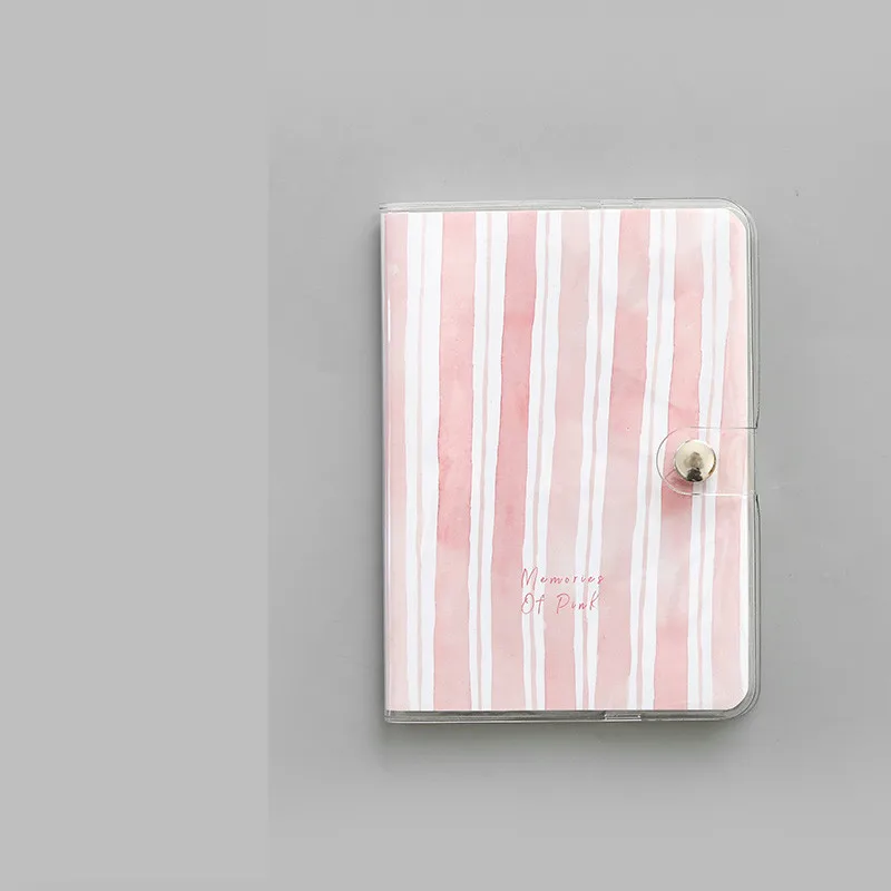 B Kawaii Journal, записная книжка, бумажный дневник, розовый блокнот в твердом переплете, школьные офисные принадлежности, блокнот, горизонтальная линия, канцелярские принадлежности, подарок - Цвет: B