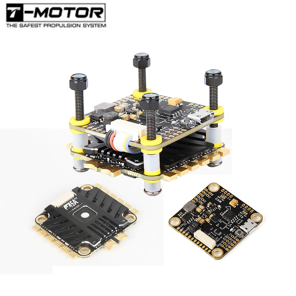 T MOTOR Tmotor F4 F7 controleur de vol Combo pile F45A V2 F55A PRO II 6S 4 en 1 ESC FPV Drone course quadrirotor Multirotor|Детали и